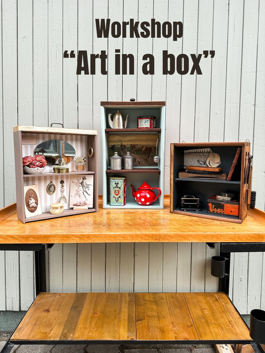 Upcycling-Workshop: "Art in a box" in Düsseldorf am 01. Dezember