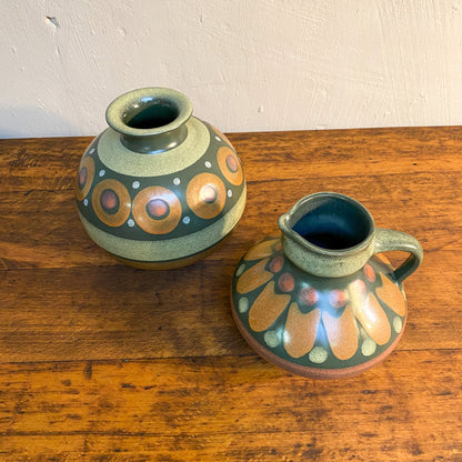 Vintage Vasen-Set Dekor "Lima" - KMK Kupfermühle 1970er Jahre - Esther-Ollick.shop